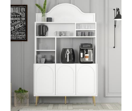 Kohvilaud Lyon 120 - White, Gold