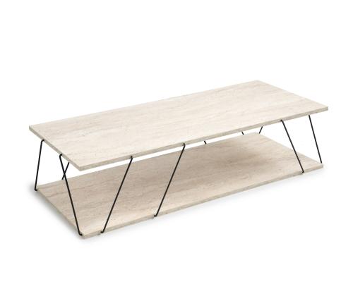 Kohvilaud Labranda - Black, Travertine