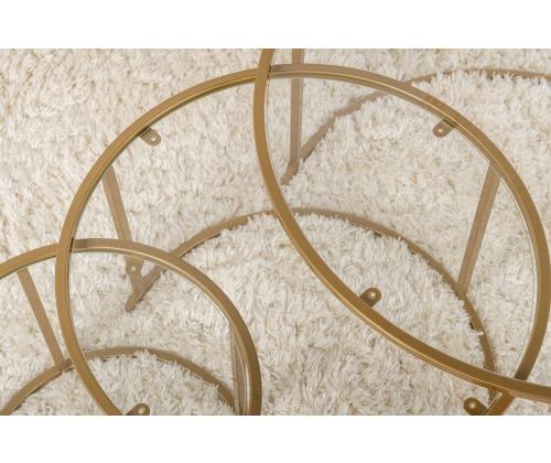 Kohvilaud Aurum - 80, 60, 42 - Gold, Transparent