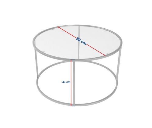 Kohvilaud Aurum - 80 - Black, Grey