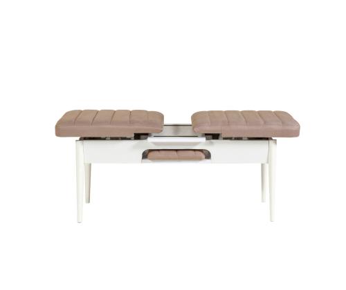Vina Bench White, Stone