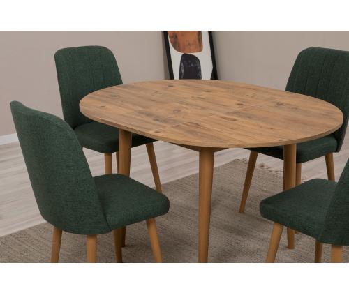 Mööblikomplekt toolid Vina 1070 - Atlantic Pine, Green