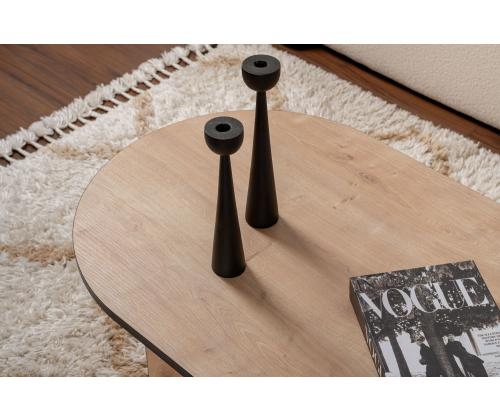 Kohvilaud Sable - Sapphire Oak, Black