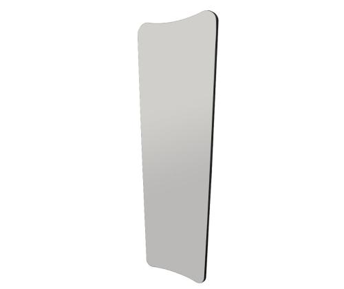 Peegel Vitros - Transparent, Black