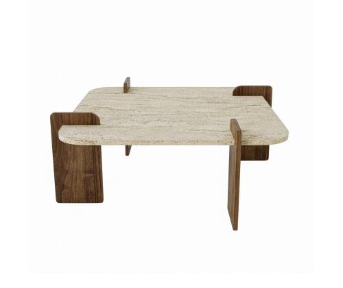 Kohvilaud Afrolli - Travertine, Walnut