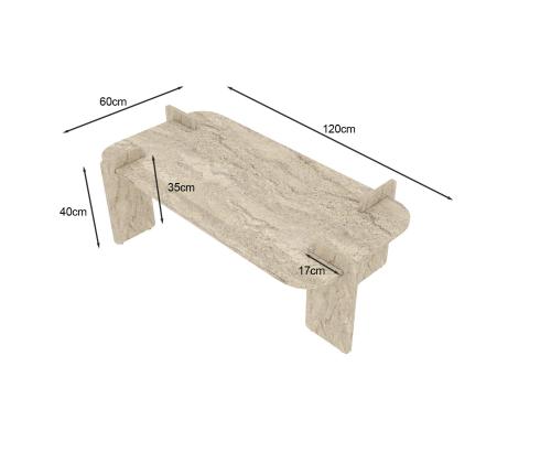 Kohvilaud Lovge - Travertine