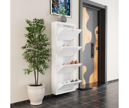 Locking 4 Piece Metal - White