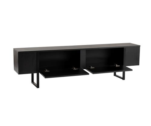 TV laud Serenity - Wood Black, Black