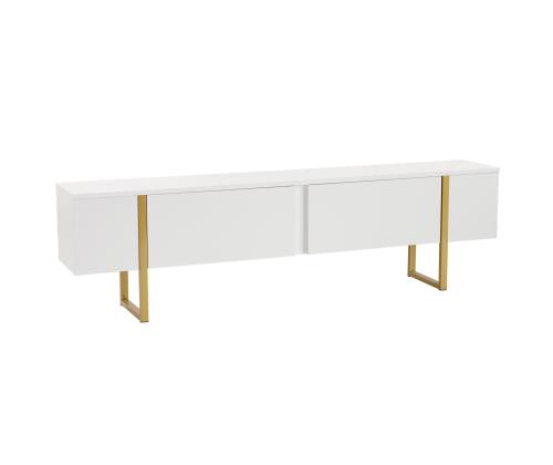 TV laud Serenity - White, Gold