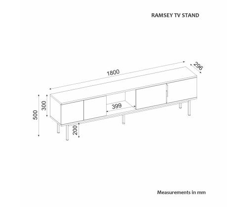 TV laud Ramsey - Sapphire Oak