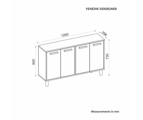 Venedik - Sapphire Oak, White