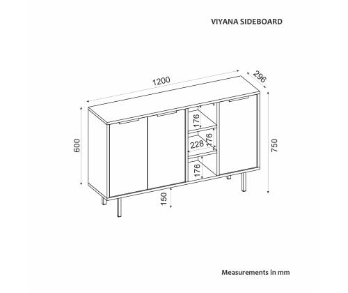 Viyana - Sapphire Oak, White