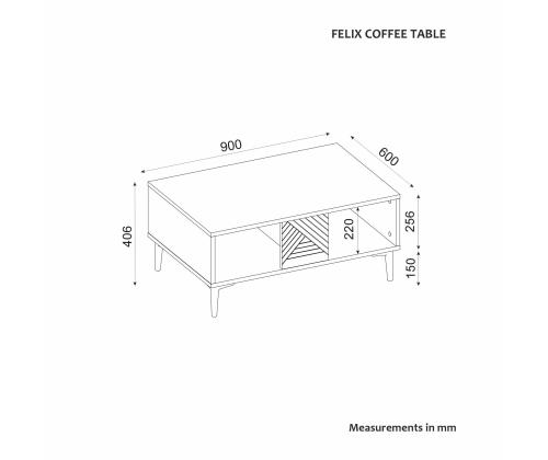 Kohvilaud Felix - White