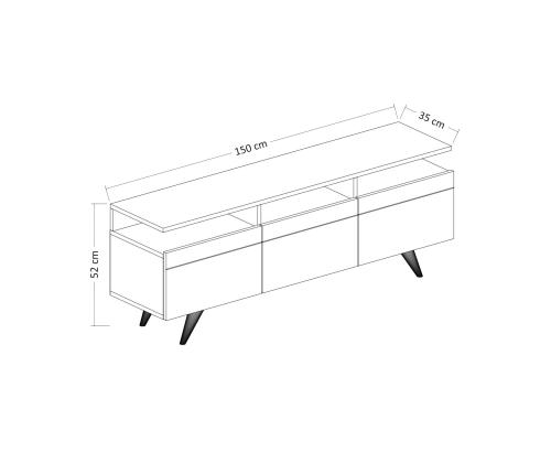 TV laud Berlin 150 - White