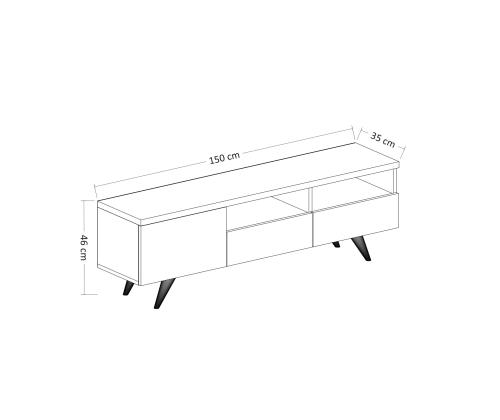 TV laud Brüksel - White