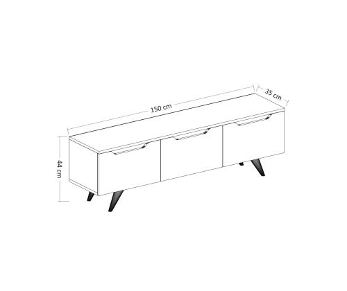 TV laud Prag - Anthracite