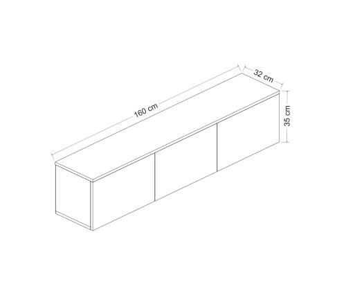 TV laud Neon - Walnut
