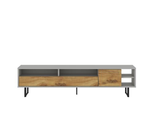 TV laud Luga - Grey, Oak