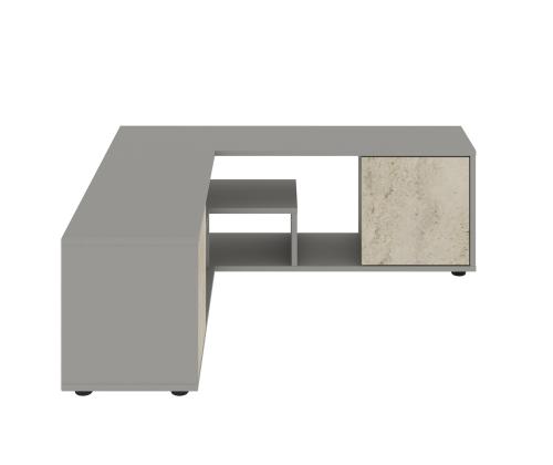 TV laud Rosa - Grey, Travertine