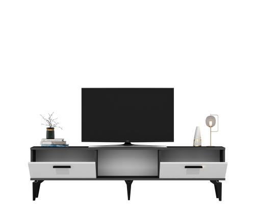 TV laud Asimo - Anthracite, White