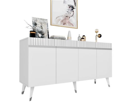 Defne - White, Silver