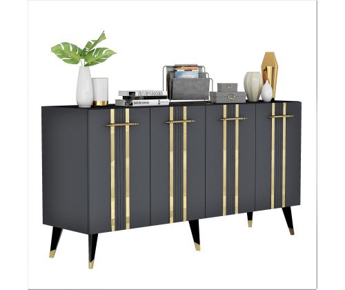 Asel - Anthracite, Gold