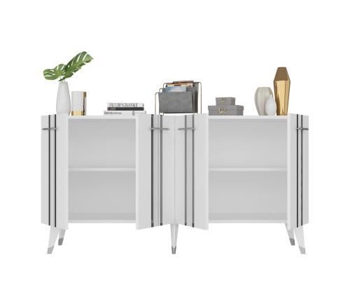 Asel - White, Silver