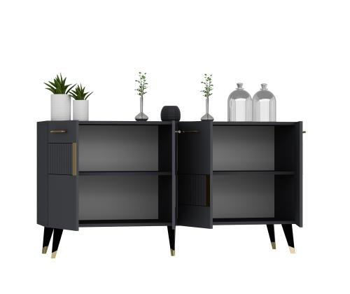 Moda - Anthracite, Gold