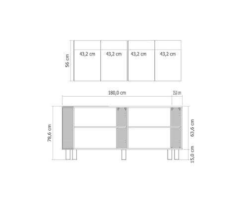 Deren KX180 Bohem - Sapphire Oak, White