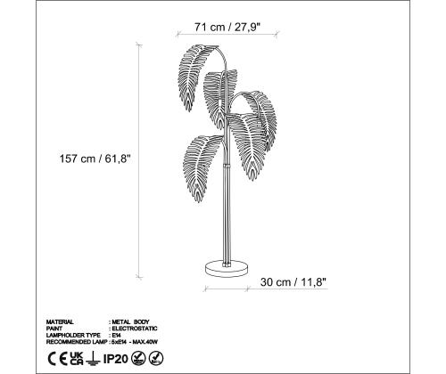 Palm 13920 - Black, Green