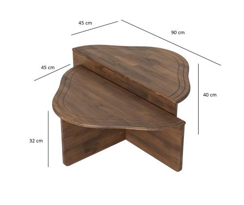 Kohvilaud Altopiano - Walnut