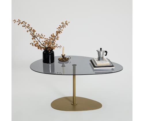 Kohvilaud Porto - Dark Grey, Gold