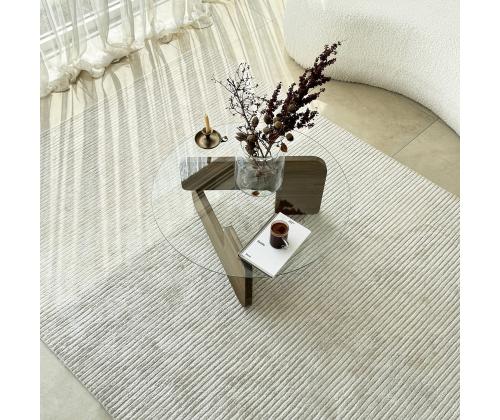 Kohvilaud Mia - Walnut, Transparent