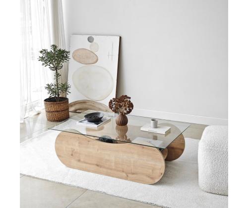 Kohvilaud Brise - Sapphire Oak, Transparent