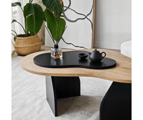 Kohvilaud Melted - Sapphire Oak, Black