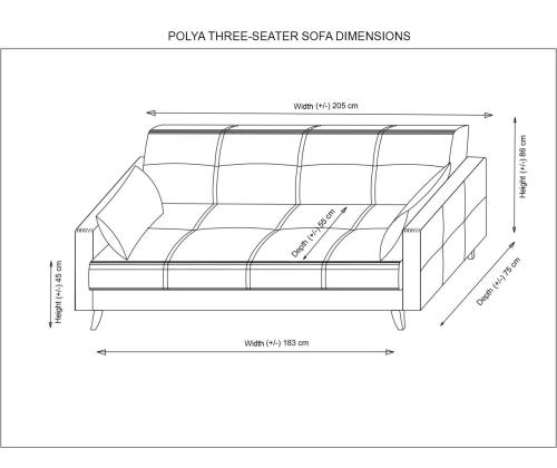 Diivan Polya - Beige