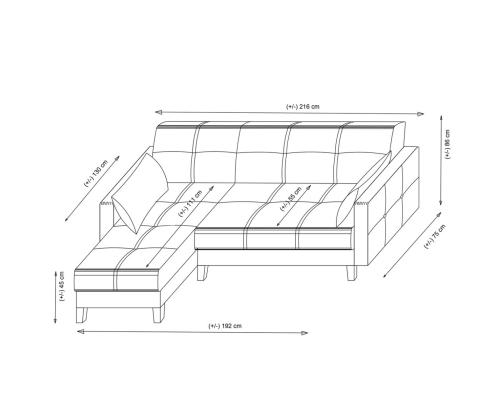 Diivan Polya - Light Grey
