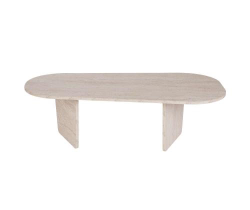 Kohvilaud Ovalis - Travertine