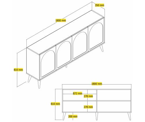 Lyon 81 - White, Walnut