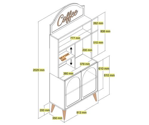 Kohvilaud Lyon 80 - Atlas, Walnut