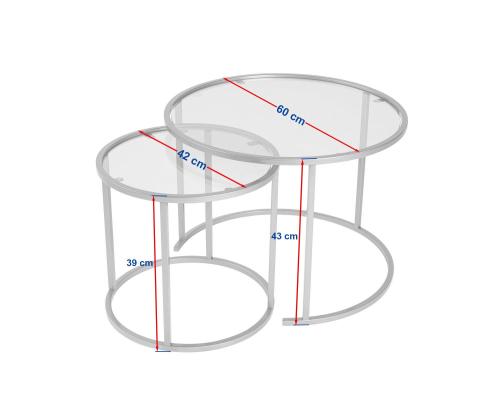 Kohvilaud Aurum - 60, 42 - Gold, Transparent