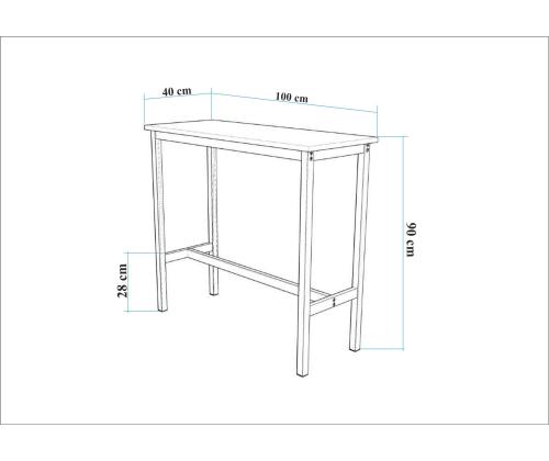 Mööblikomplekt baaritoolid Mola Set 100 - Karina White