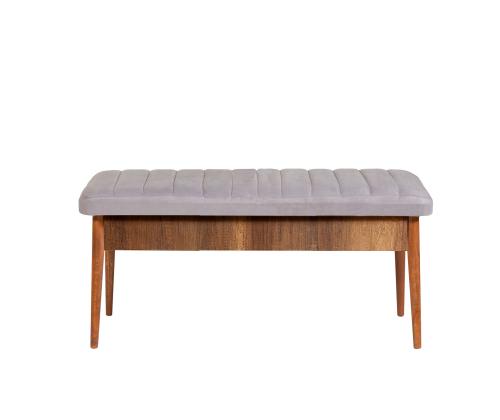 Mööblikomplekt toolid Vina Walnut Soho Grey