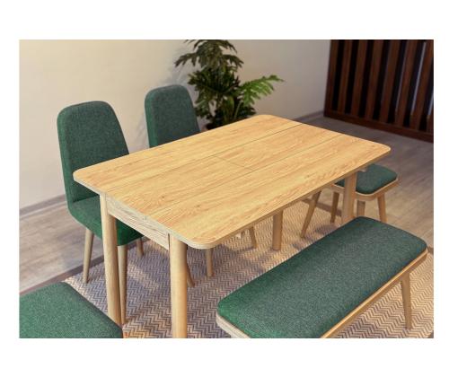 Mööblikomplekt toolid Vina Mini 03 1070 - Oak, Green