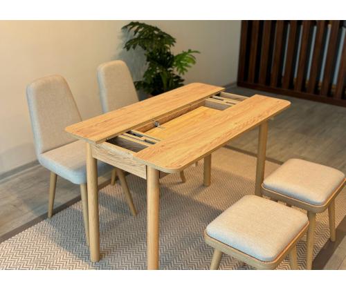 Mööblikomplekt toolid Vina Mini 02 1005 - Oak, Cream