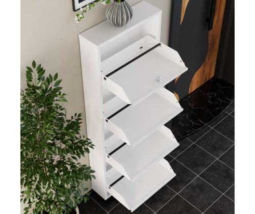 Locking 4 Piece Metal - White