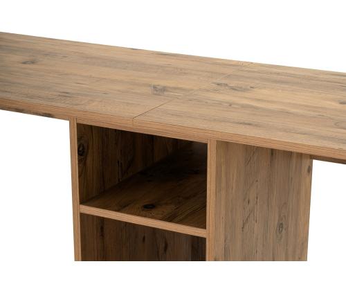 Twin Study Desk - Atlantic Pine, Black