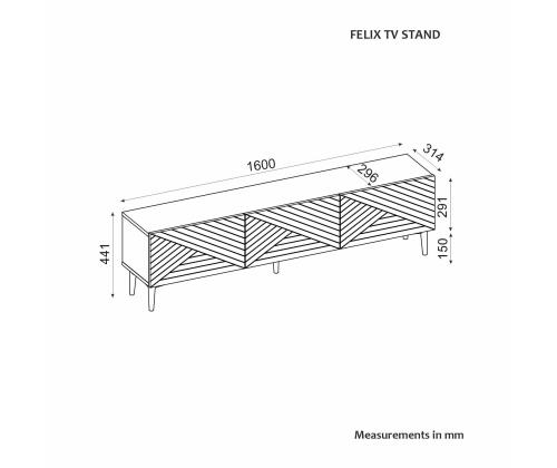 TV laud Felix - Walnut