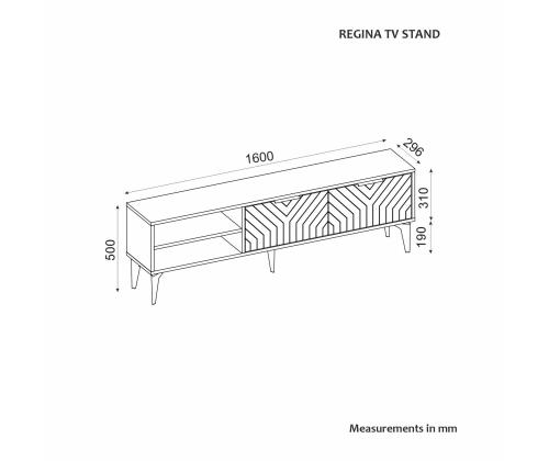 TV laud Regina - Walnut