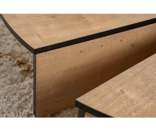 Kohvilaud Orion - Honey Oak, Black